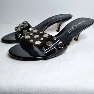 White House Black Market studded black Slip-ons